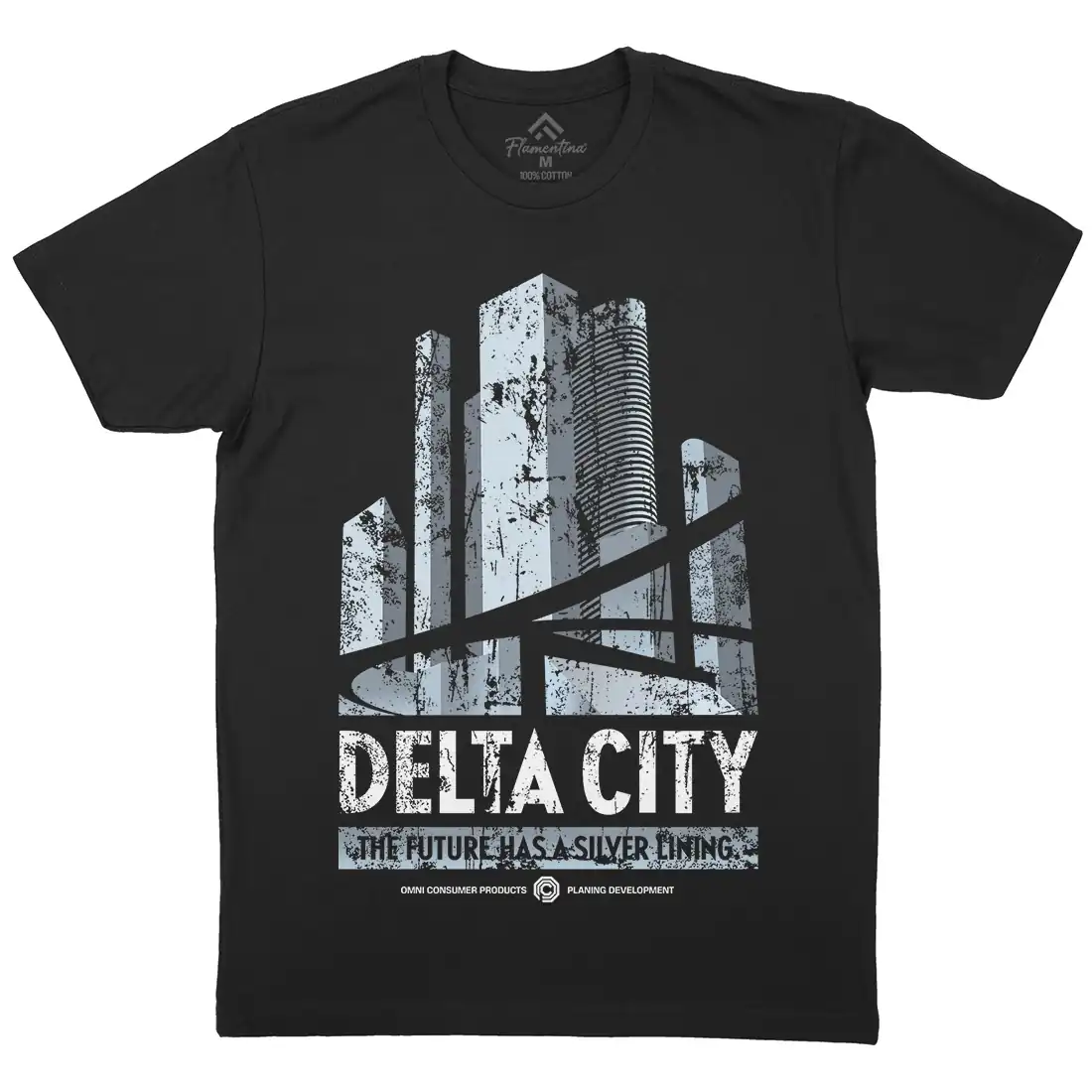 Delta City T-Shirt Space Ocp Omni Consumer Products Corp Robot Lab ...